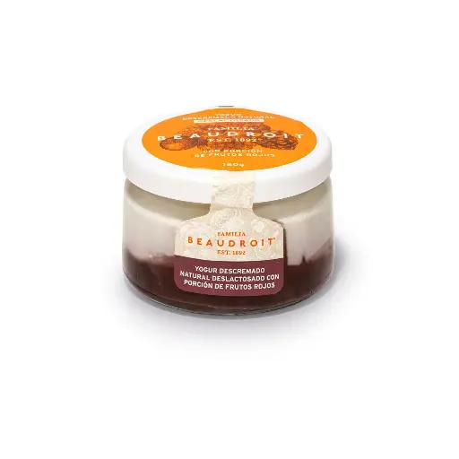 [112252] Yogur deslactosado descremado Frutos Rojos - 160 gr / Pack x 6 unidades